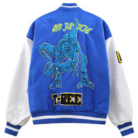 Vestes universitaires de haute qualité personnalisées OEM Chenille Broderie Patch Letterman Bomber Vintage Grande Taille Hommes Veste de Baseball