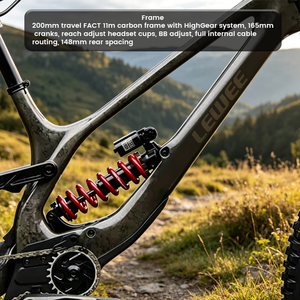 Bicicleta de Montaña de Descenso con Suspensión Completa de Carbono, 200 mm de Recorrido, DH Racing <span class=keywords><strong>MTB</strong></span>, 29/27.5 Pulgadas, Freno de Disco Hidráulico - Product Image 2