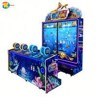 Machine de jeu vidéo d'arcade sous-marine II multijoueur avec écran LED haute définition pour tir sur poissons