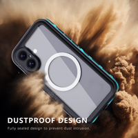 Étui de plongée compatible 16 Pro Max, étanchéité totale certifiée IP68, antichoc TPU+PC, compatible charge sans fil, design sportif