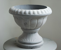 Style romain antique Forme de trophée créative Simple Charnu Plantation Art Pot en argile de magnésium fait à la main