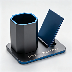 Porta Tarjetas de Aluminio para Oficina, de Alta Demanda, con Acabado Anodizado Múltiple, Mecanizado por CNC, Decoración de Escritorio - Product Image 2