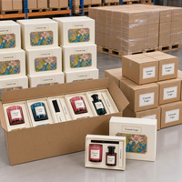Ensemble cadeau de bougies parfumées artisanales en cire de soja personnalisées avec boîte d'emballage avec logo pour la décoration de la maison, les fêtes, les mariages et les anniversaires