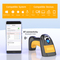 Pemindai Barcode Industri 2D Xincode Genggam 2.4G Pembaca Barcode Nirkabel Pemindai Kode QR dengan Basis untuk PCB X-6301B