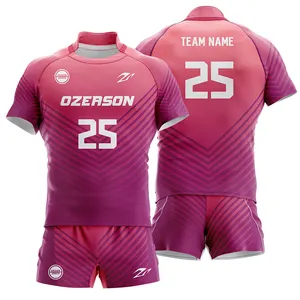 Groothandel Mannen Hoge Kwaliteit Blanco Rugby Shirts Professionele Custom Sublimatie Rugby Truien