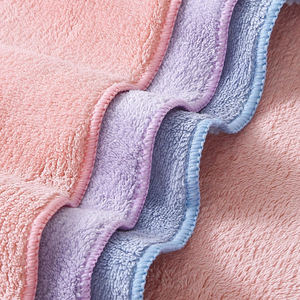 베스트 셀러 코랄 테리 타월 세트 보푸라기 없는 부드럽고 빠른 건조 타월 남여 공용 - Product Image 5