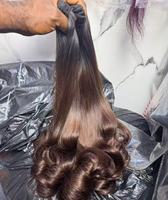 Paquetes de Cabello Humano Virgen 15A, Liso, Rubio, Doble Trama, Cierre de Cabello Virgen, Cabello Virgen de Templo del Sur de la India, Cabello de 1 Donante