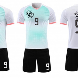 เสื้อฟุตบอลผู้ใหญ่แบบไล่เฉดสี ยูนิเซ็กซ์ พิมพ์ลายด้วยความร้อน โลโก้และหมายเลขสั่งทำได้ ผ้าสแปนเด็กซ์/โพลีเอสเตอร์ 140 กรัม แห้งเร็ว คุณภาพสูง - Product Image 3