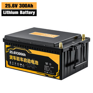 Batería de iones de litio de alta capacidad 25,6 V 300ah, paquete de 3800 ciclos, batería de camión Lifepo4 para RV - Product Image 1