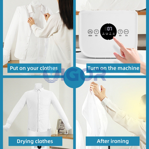 Asciugatrice e Stiratrice Portatile per Vestiti, Macchina Automatica <span class=keywords><strong>Gonfiabile</strong></span> per Stirare e Asciugare <span class=keywords><strong>Camicie</strong></span> - Product Image 3
