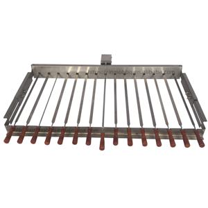 Griglia Cypriot Top girarrosto <span class=keywords><strong>Kebab</strong></span> con spiedini piatti 15 pz griglia a carbone automatica - Product Image 2