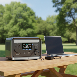 Station d'alimentation portable 300W avec sorties DC multiples, batterie de secours LiFePO4 288Wh, générateur solaire à onde sinusoïdale pure pour les voyages - Product Image 6