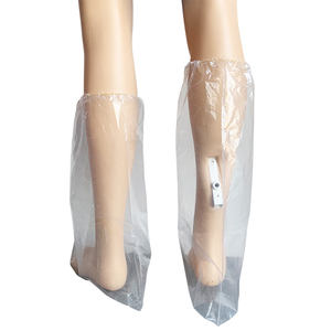 CE Diakui 50 Hitungan Ukuran Besar Elastis Atas Sepatu Bot Sekali Pakai 4 Mil Jelas Polietilen Tahan Air Penutup Boot Sekali Pakai - Product Image 4