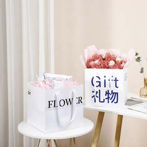 Bolsa de Papel Personalizada con Logotipo de la Marca Eternity, Diseño de Arte Floral Transparente, Material Artístico, Diseño de Ventana, Impresión Serigrafiada - Product Image 5