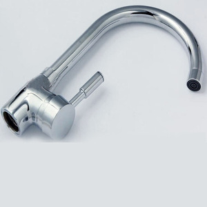 Kitchen Faucet Brass Valve <b>Ceramic</b> Core Deck Mounted <b>Knob</b> Control Contemporary Design - Product Image 4