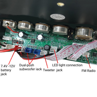 Carte amplificateur récepteur radio numérique USB monocanal avec enregistrement TF, tuner FM, musique sans fil, AUX, pour usage domestique, en fer SZM