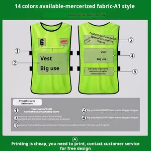 Vente en gros logo personnalisé chemise publicitaire gilet d'entraînement de <span class=keywords><strong>division</strong></span> d'équipe pour les activités de basket-ball de <span class=keywords><strong>football</strong></span> - Product Image 4