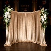 Tige de support de draperie incurvée en demi-cercle de 10 pieds, spécialement conçue pour la décoration d'arches d'événements et de fêtes