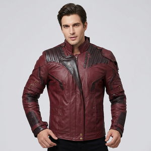 Luxury Men's Leather Motorcycle Jacket <b>Ultra</b>-Soft with Cashmere Lining Heated Neck Panel Eco-Friendly Leather Jacket - Product Image 3