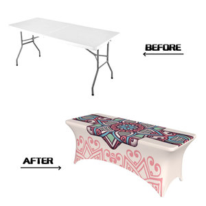 Tùy chỉnh cao cấp in nhiều Kích thước bảng vải phong cách quốc gia Bohemian Cổ Điển Sọc dày đàn hồi bảng Bìa - Product Image 2