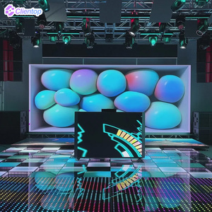 Tùy chỉnh 3D trực quan DJ Booth mặt tiền kỹ thuật số Ma Thuật bục liền mạch cong linh hoạt tích hợp LED đồng bộ DJ màn hình cho tổ chức sự kiện - Product Image 1