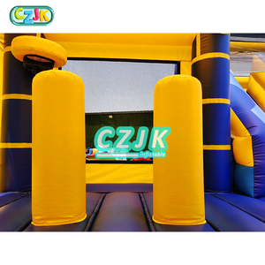 Trong Kho Thương Mại Màu Vàng Màu Xanh <span class=keywords><strong>Inflatable</strong></span> Lâu Đài Bouncy <span class=keywords><strong>Combo</strong></span> Với Slide Bounce Nhà Jumper Cho Trẻ Em - Product Image 4