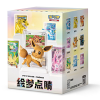 PY Lot de figurines et de boosters de cartes à collectionner sous licence officielle, jeu de société Pokémon, jouet, vente en gros, faible MOQ