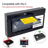 Boîte de convertisseur de demi-cassettes VHS vers VHSC incompatible avec l'adaptateur de convertisseur de bande vidéo MiniDV/Hi8