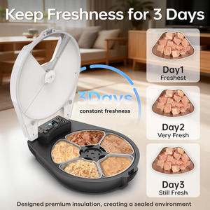 Distributeur automatique d'aliments humides et d'aliments réfrigérés avec refroidissement et chauffage par semi-conducteurs, distributeur intelligent de <span class=keywords><strong>nourriture</strong></span> pour animaux de compagnie pour chats - Product Image 2