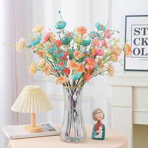 Arreglo de Flores Artificiales, Flores de Seda Mixtas Hechas a Mano, Estilo Moderno para Decoración de Sala de Estar y Bodas - Product Image 1