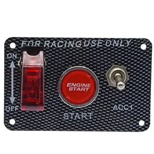 DC12V 20A démarrage du moteur bouton poussoir interrupteur panneau course voiture allumage accessoire partie