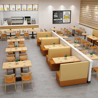 Vente en ligne de meubles d'usine canapés et chaises de stand en bois commercial cafétéria scolaire ensembles de meubles de point de barbecue de restauration rapide