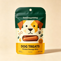 Sachets d'emballage personnalisés recyclables en gravure pour aliments pour animaux de compagnie, écologiques, en BOPP haute résistance à l'humidité, pour friandises pour chiens et chats