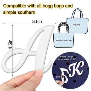26 breloques lettres pour sac Bogg, accessoires de lettrage alphabétique, breloques compatibles avec l'insert original du sac Bogg, lettres décoratives - Product Image 2