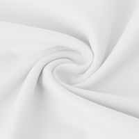 Tissu en microfibre suédée en stock usine 200GSM 88% polyester 12% nylon largeur 65 pouces double face doux et lisse blanc vente en gros personnalisée