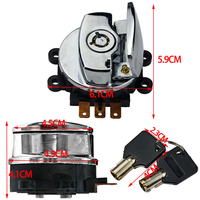 Kit de serrure de porte électrique robuste DMS-HL650 avec interrupteur d'allumage pour réparation de moto personnalisée
