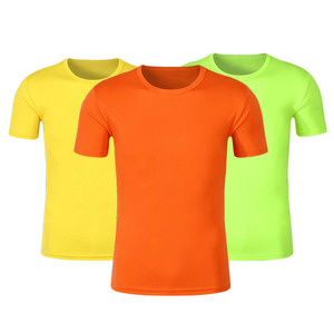 Custom Printed Quick Dry Men's T-Shirts - 100% Polyester Unisex Plain Sports Shirt for Advertising, Wholesale Blank Active Top