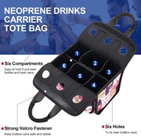 Paquet de 6 sacs fourre-tout isothermes imperméables en néoprène