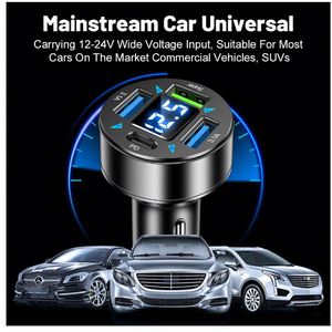Produit le plus vendu Chargeur de voiture multifonction avec affichage numérique PD 4 ports Charge rapide 3.1A Chargeur de voiture QC3.0 - Product Image 2