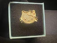 Dropshipping gepersonaliseerde roestvrijstalen 18K vergulde cartoon ring, nugget ring, schattige sieraden voor vrouwen