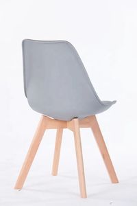Luxury Fashionable Wood Legs Home Furniture Plastic Cushion Seat Kitchen Dining <b>Chairs</b> - Product Image 5