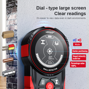เครื่องตรวจจับผนังดิจิตอล NOYAFA NF-5102 3 in 1 สำหรับตรวจจับโลหะ ไม้ และสายไฟ AC ที่มีกระแสไฟฟ้า เครื่องมือตรวจจับผนัง - Product Image 5