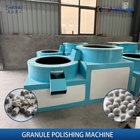 Machine à arrondir les granulés, machine à fabriquer des boules d'engrais avec polisseuse de surface lisse