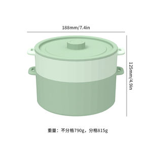 Cesta de Silicona para Microondas, Apta para Horno, Tazón para Cocinar al Vapor, Olla para Cocinar Verduras al Vapor de Grado Alimenticio - Product Image 6
