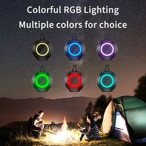 Loa không dây ngoài trời 40W chống nước Bluetooth 360 độ °   Loa âm thanh vòm TWS HIFI Stereo Subwoofer có đèn RGB - Product Image 6