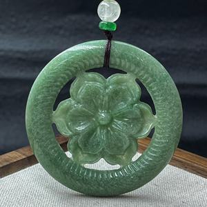 25 मिमी 30 मिमी 38 मिमी प्राकृतिक जेडिइट फिलिपिइन पीले फाइपिनो सूर्य जेड हार हार - Product Image 3