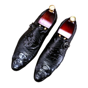 Chaussures en cuir, cuir de vachette véritable, design à boucle, nouveau style, chaussures de ville pour hommes de style britannique, grandes tailles, chaussures formelles pour hommes - Product Image 1