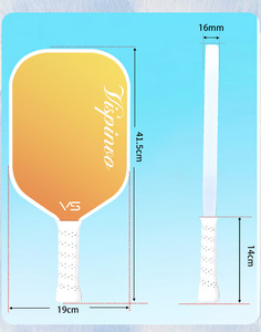 Pala de Pickleball de <span class=keywords><strong>Fibra</strong></span> de Carbono T700 de 16 mm de Grosor, Superficie Esmerilada, Prensada en Caliente, Estándar USAPA, Pala Profesional para Torneos - Product Image 6
