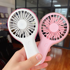 Ventilateur de vison portable rechargeable de luxe OEM avec poignée d'été vente en gros ventilateurs Bling Cool avec mini ventilateur en strass - Product Image 2