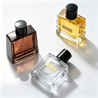 Botella de Perfume de Vidrio Blanco Cristalino de 30ml 50ml 100ml para Recarga de Fragancias de Alta Gama con Logotipo Personalizado